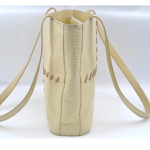 COPY - Authentic YVES SAINT LAURENT Shoulder Bag Leather Ivory - Picture 3 of 16